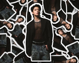 Jungkook Golden Shirtless Concept Photo Naklejka | Naklejki | Naklejka Bangtan | Jungkook | Naklejka winylowa na laptopa, kubek, telefon