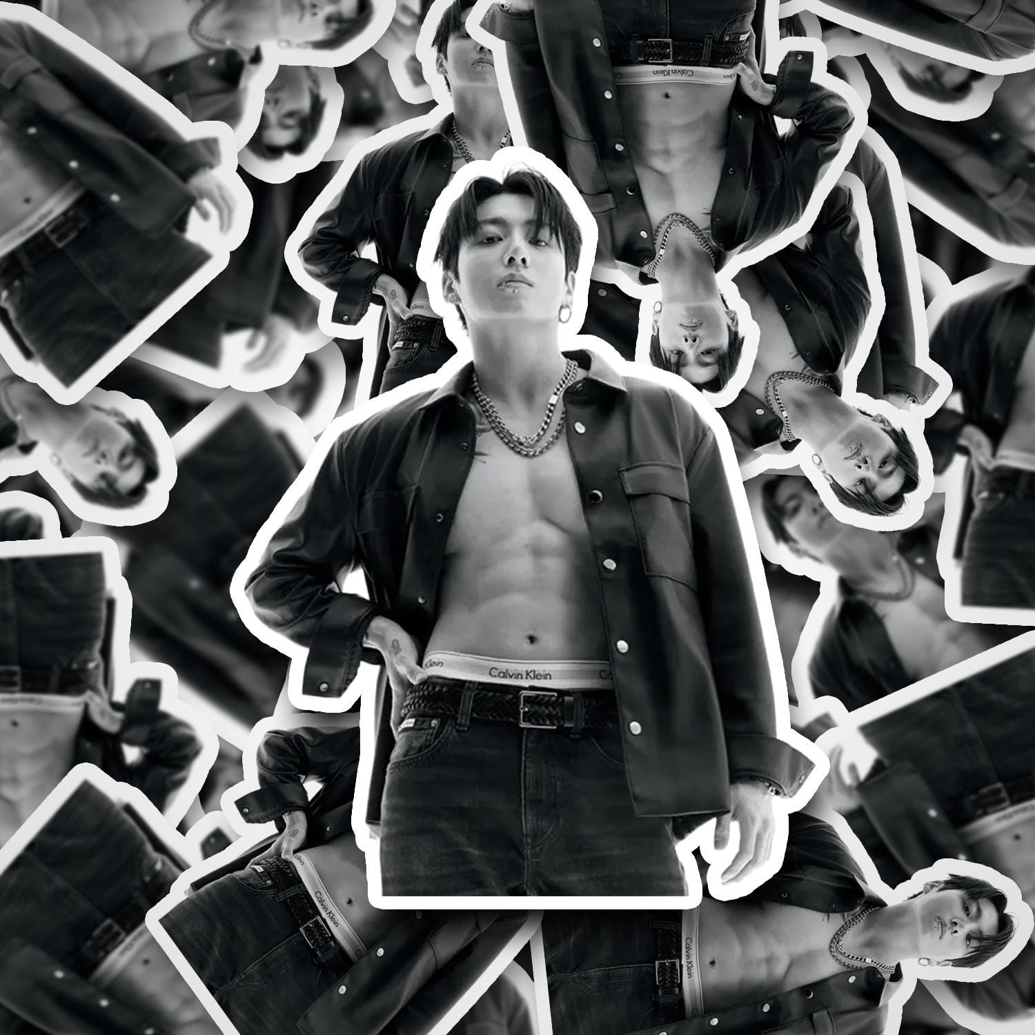 Jungkook Abs Sticker | Jungkook Stickers | Bangtan Sticker
