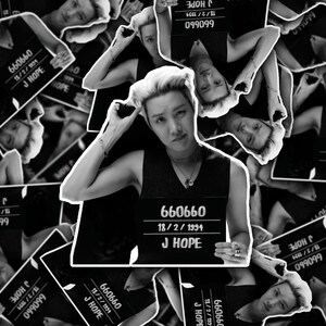 J-hoop-sticker | Boter Mugshot | Stickers | Hobicore-sticker | Hobi | Vinyl sticker voor laptop, tuimelaar, telefoon