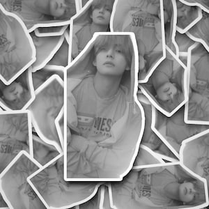 Taehyung Layover Hoodie Sticker |  Stickers | Bangtan Sticker |  V | Taehyung | Vinyl Decal for Laptop, Tumbler, Phone