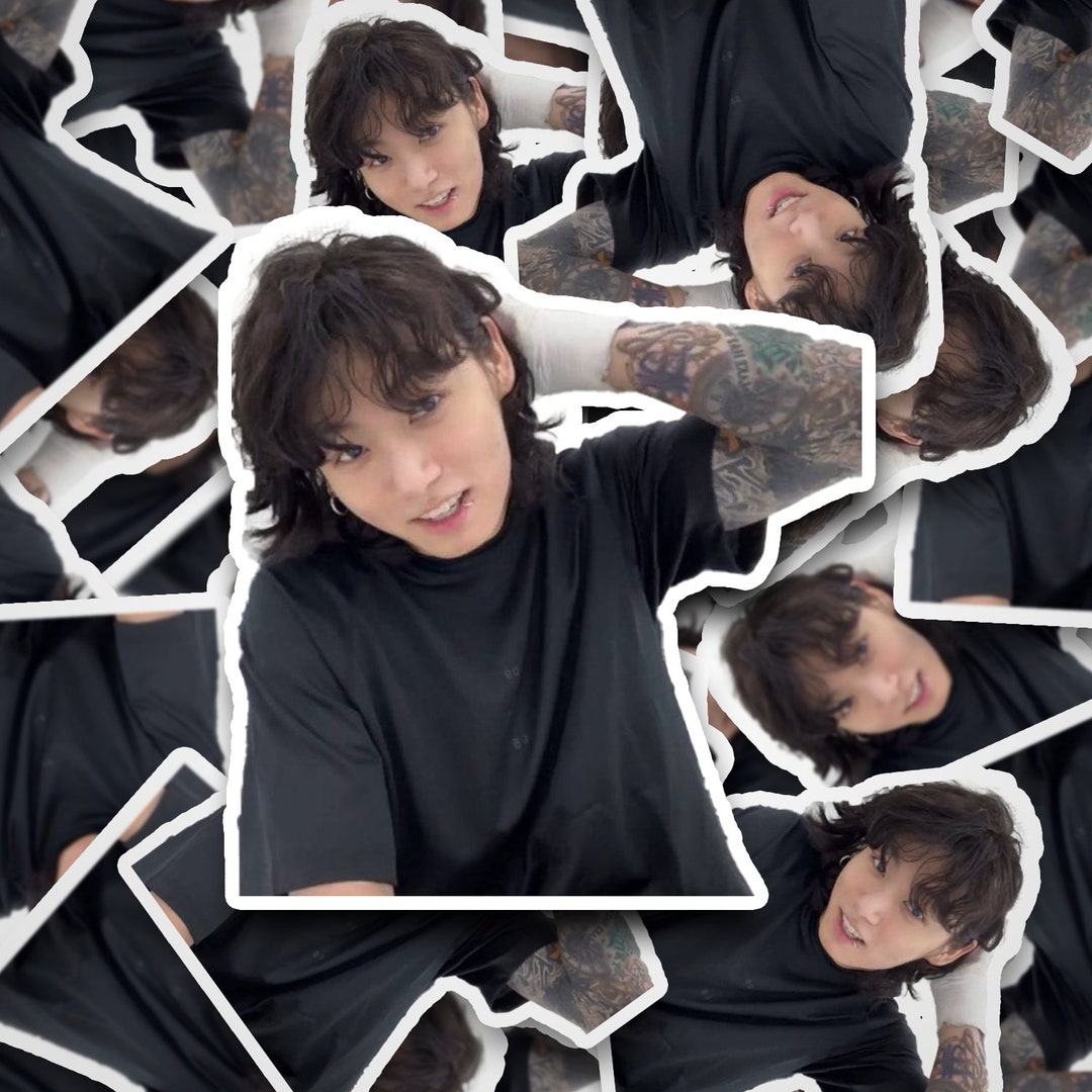Jungkook Neck Rub Sticker | Stickers | Bangtan Sticker | Vinyl Decal ...