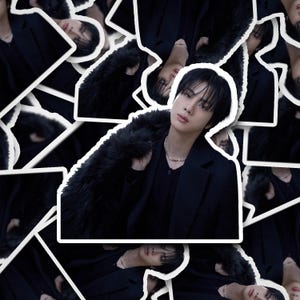 Jin Hall Pelzmantel Aufkleber | Kim Seokjin | Jin Aufkleber | Vinyl Aufkleber für Laptop, Tumbler, Handy