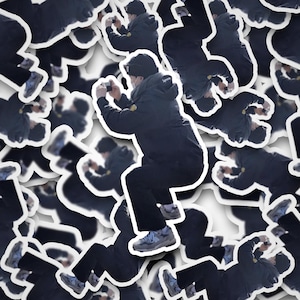 Yoongi Squat Sticker | Suga Stickers | Yoongi Sticker | Agust D Sticker | Vinyl Decal for Laptop, Tumbler, Phone