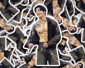 Jungkook Shirtless Arirang Tour Sticker | Jungkook Stickers | Bangtan Sticker | Jungkook | Vinyl Decal for Laptop, Tumbler, Phone
