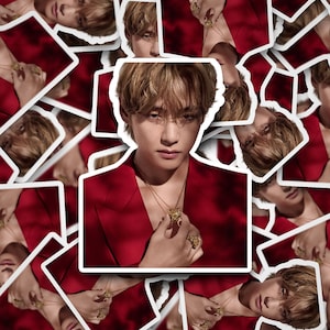 Taehyung Celine Photoshoot Sticker  |  Stickers | Bangtan Sticker | Taehyung | Vinyl Decal for Laptop, Tumbler, Phone