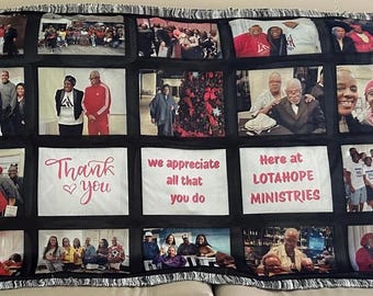 SUBLIMATION THROW BLANKET - 20 Panels- Customizable