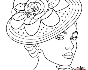 Paint Party - KENTUCKY DERBY EDITION - Pre Drawn Canvas Only