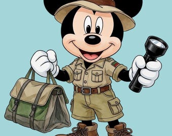 12 SAFARI DISNEY TOPPERS- Digital Download