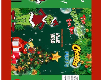THE GRINCH PARTY-gunsten Kerstmis - 11 bewerkbare digitale downloads