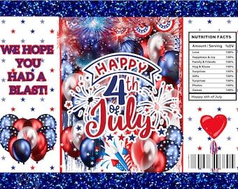 FEESTDAGEN VAN 4 JULI: alleen 8 bewerkbare digitale downloads