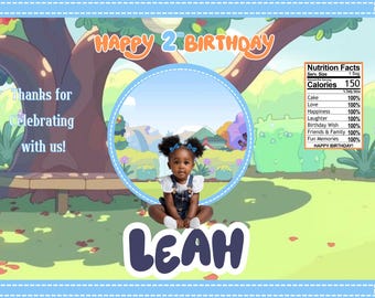 Bluey PARTY FAVORS: alleen 7 bewerkbare digitale downloads