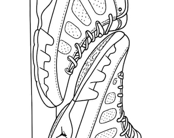 Paint Party - SHOE EDITION- Pre Drawn Canvas ONLY