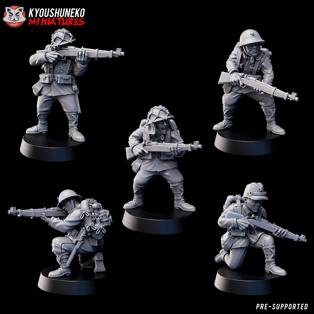 Imperial Japanese Sniper Sci-Fi Miniatures Proxy Army 32mm -  Portugal