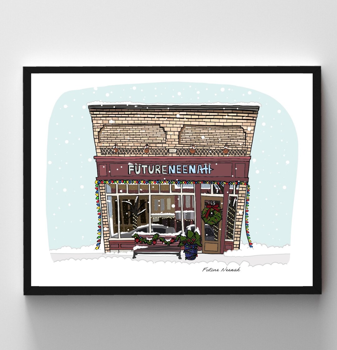 Holiday Future Neenah 8x10 Print Christmas Lights Print Neenah