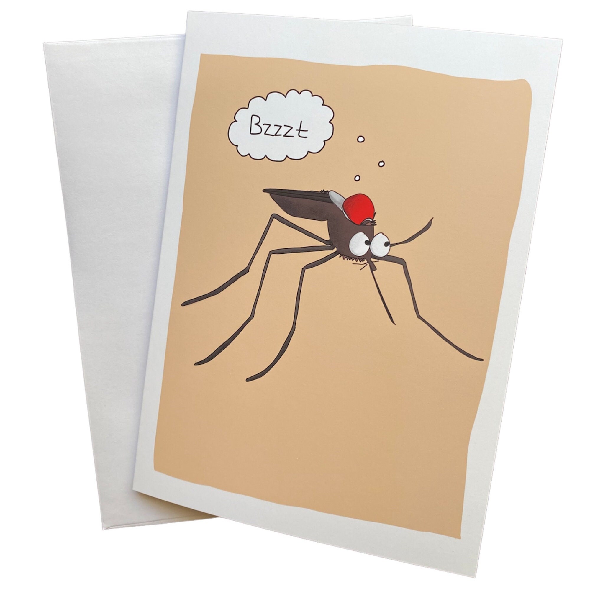 Mosquito Card Mozzie Card Insect Card Cute Bug Card - Etsy