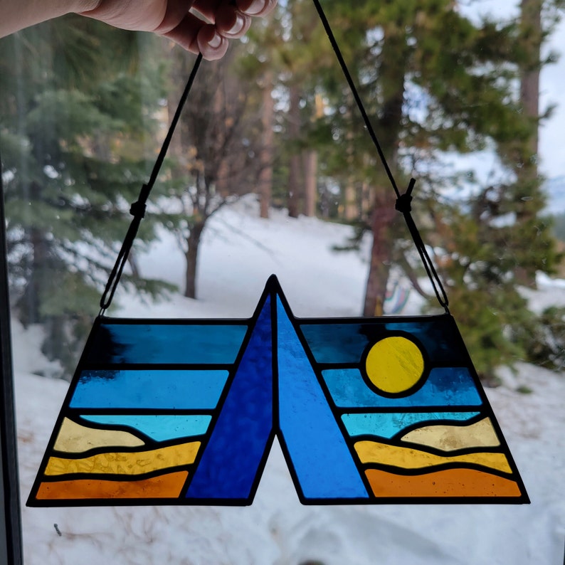 ABGT Weekender, Camping Stained Glass Suncatcher, Above & Beyond