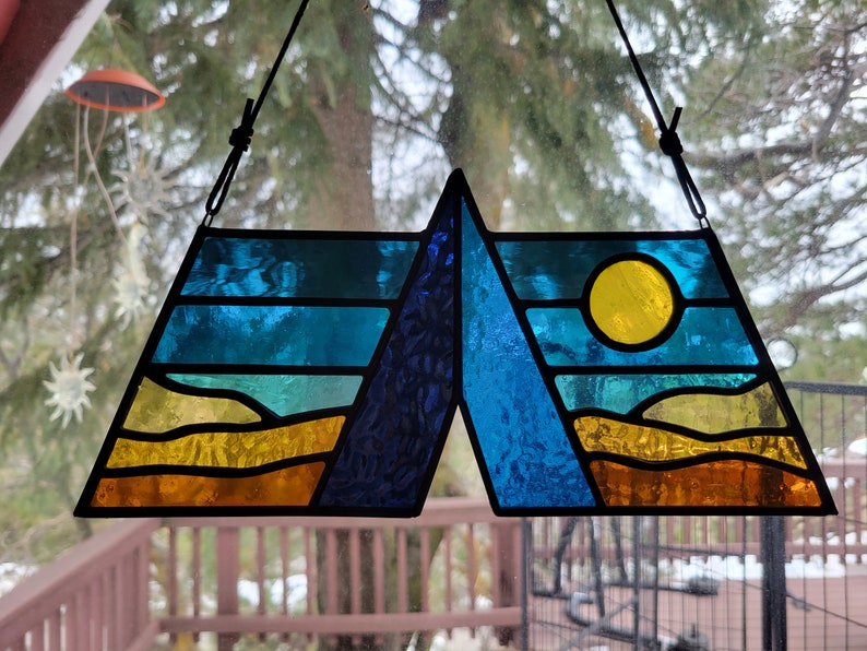 ABGT Weekender, Camping Stained Glass Suncatcher, Above & Beyond