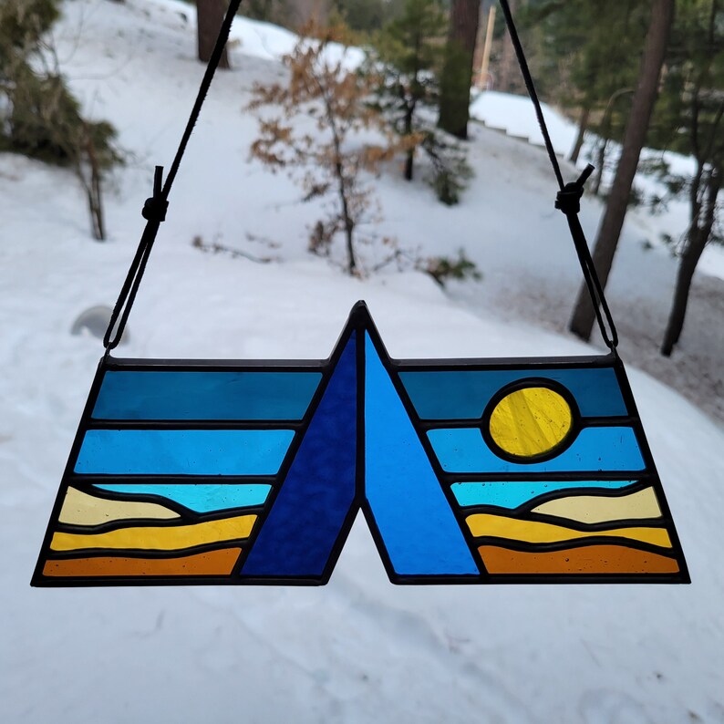 ABGT Weekender, Camping Stained Glass Suncatcher, Above & Beyond