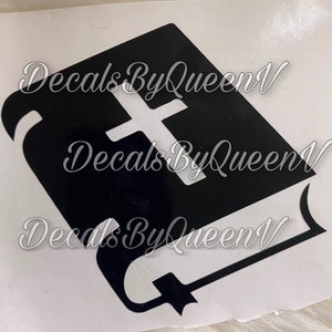 Bible Vinyl Decal|African American Woman Decal| Wine glass decal| bling mug decal| laptop decal| car decal|Tumbler Decal