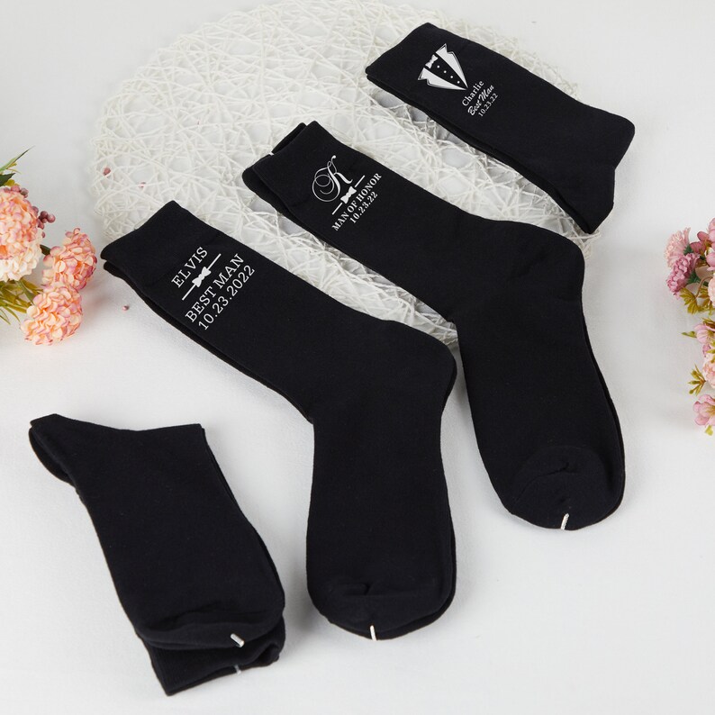 Custom Grooms Sockspersonalized Wedding Socksgroom Etsy