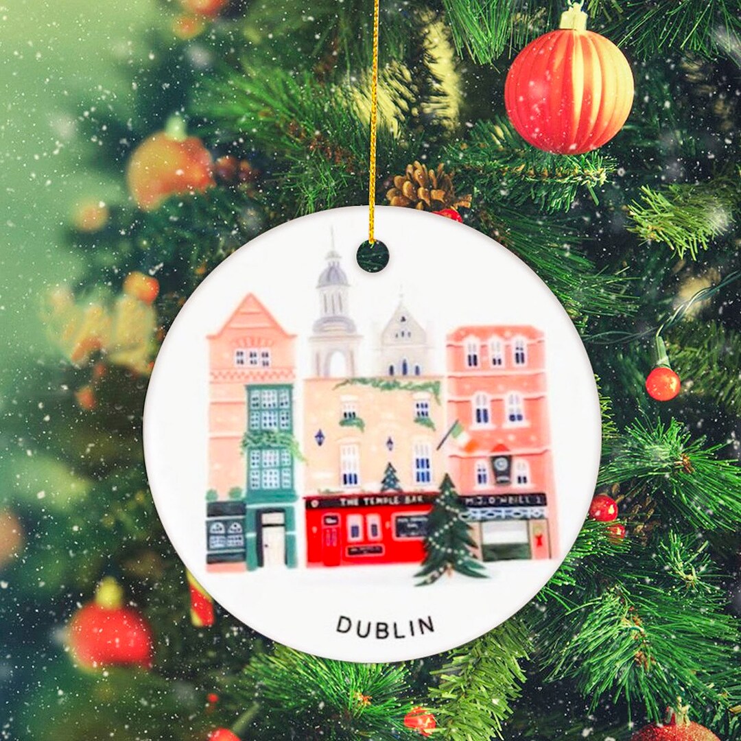 Dublin Ornament, Custom Christmas Ornament, Personalized Ornament