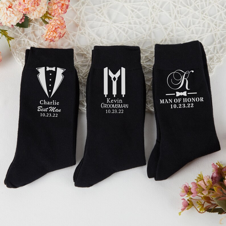 Custom Grooms Sockspersonalized Wedding Socksgroom Etsy