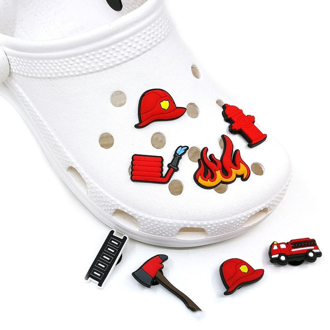 Fireman Gift Firefighter Shoe Charms 7PCS Cute Series Shoe Etsy