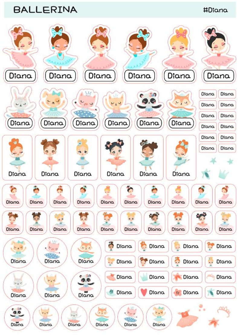 Kids Name Labels for Daycare, Preschool, School Supply / Personalized ...