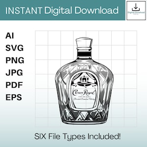 Crown Royal Clipart Instant Download ai / svg / png / jpg / pdf / eps Hawaii svg, Hawaiian svg. Bestanden vectoren, knippen of graveren.