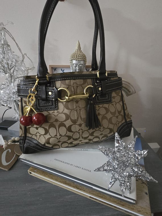 Coach Vintage Y2K Classic Signature Juaquard Khaki Ca… - Gem