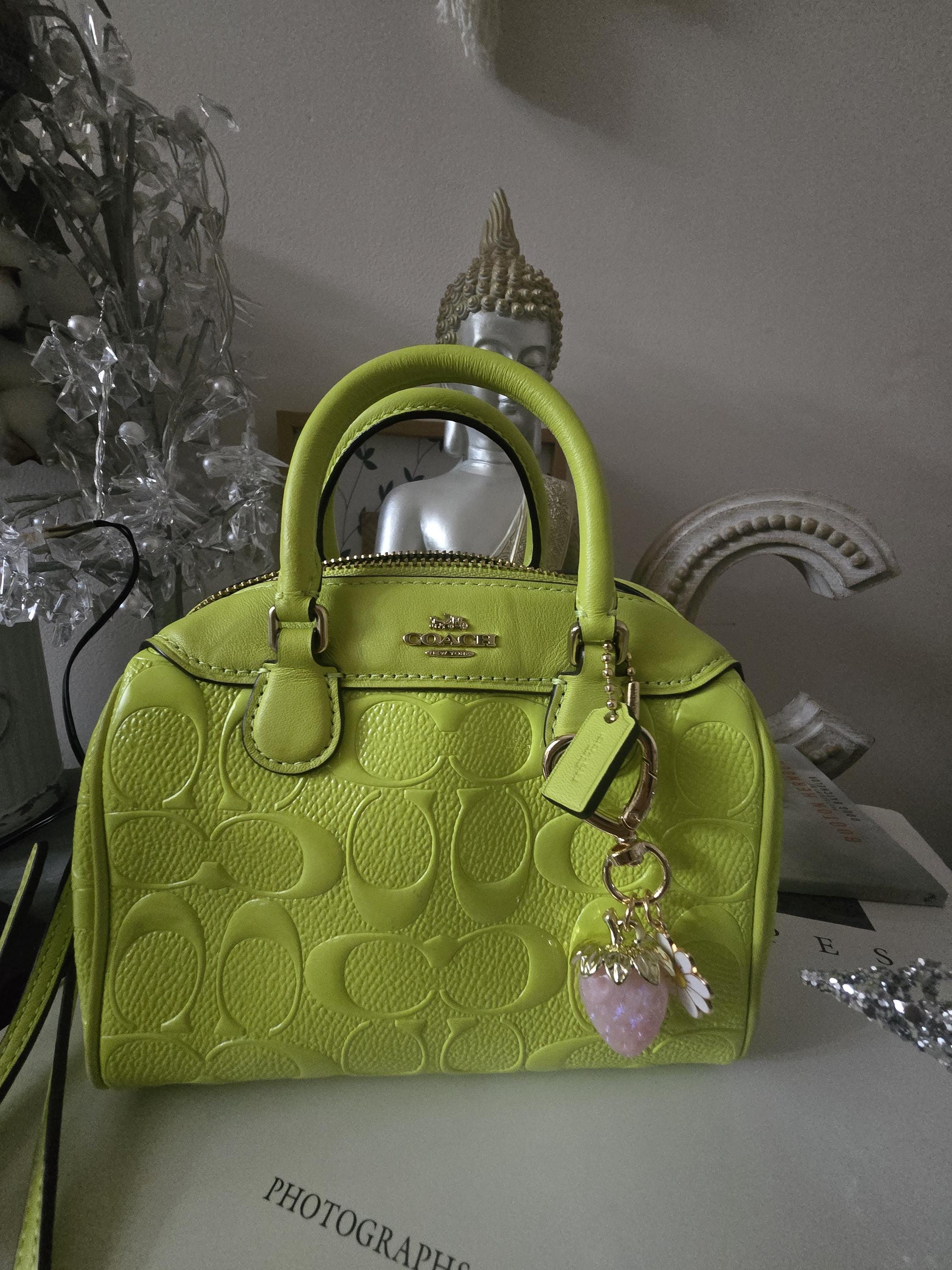希少✨Vintage Coach Handbag Green Signature 【公式通販】