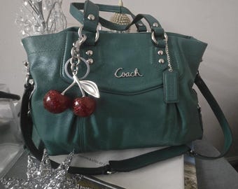 Vintage Coach Kiss Lock Green Bag - Etsy