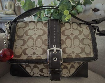 Vintage Coach Y2K Baby Blue Soho Flap Shoulder Bag 9248 Spring