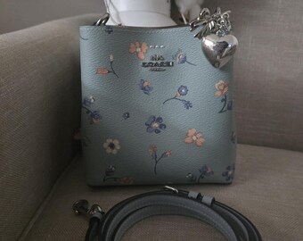 Coach Hampton Legacy Andrea Florentine Leather Satchel Shoulder 