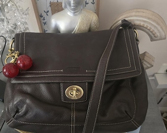 RARE - Vintage - COACH - 1980s - Black Leather City Bag 9790 - Etsy