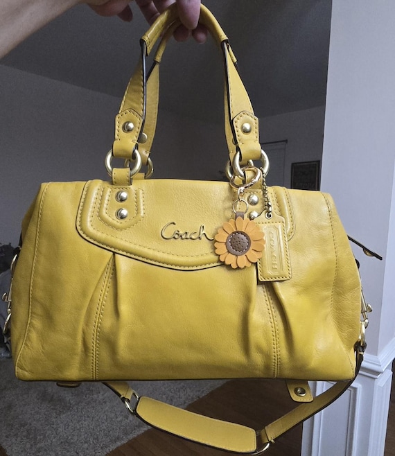 Coach y2k vintage style sunshine yellow stunning ashl… - Gem