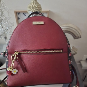 Kate Spade Rose Saffiano Leather Medium Backpack