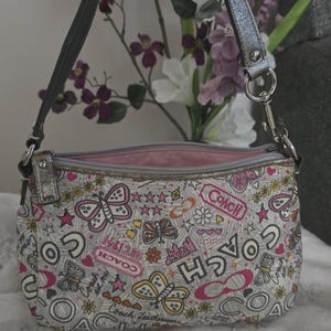 RARE COACH Vintage Y2K “Bandana Graffiti Butterfly” Shoulder, Tote Bag.