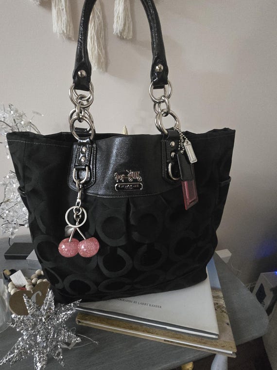 Coach Vintage Y2K Signature Black Juaquard Satchel Sh… - Gem