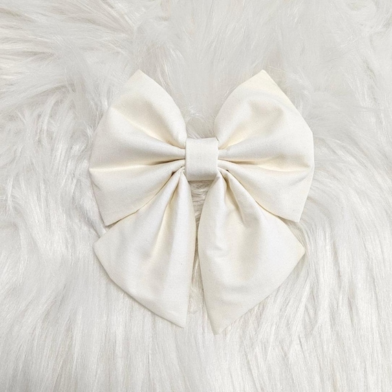 Soft Ivory Dog Sailor Bow Tie