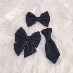 Black Dog Bow Tie: Sailor or Necktie Style