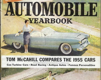 1955 1957 new cars featured in True Automobile Yearbooks. All makes. lot/2