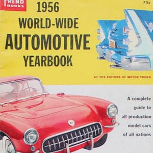 1956 Trend #126 World-Wide Automotive Yearbook 150+ 1956 cars. Photos & descriptions. Rare! Ford Chevrolet Chrysler Pontiac Mercury more
