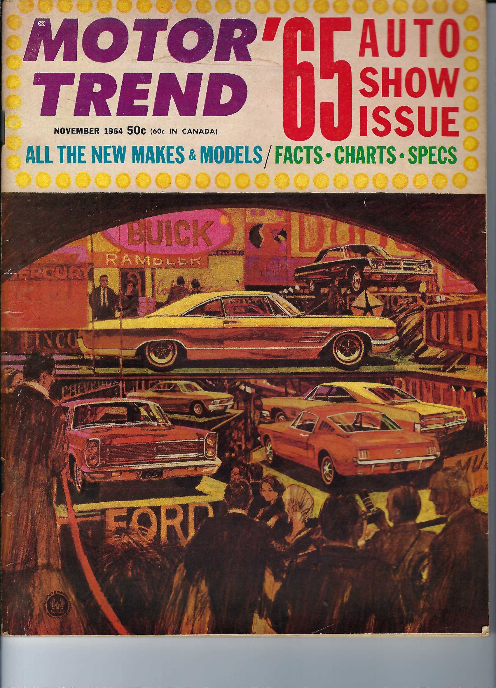 1965 New Cars Featured in Vintage Motor Trend. GM, Chevrolet, Pontiac