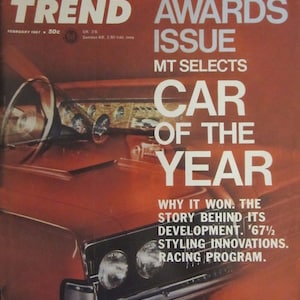 1967 Merkur Cougar &quot;&quot;Auto des Jahres&quot;&quot; im Vintage Motor Trend Magazine.&quot;
