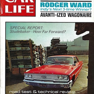 1963 Ford Galaxie 500/XL, Studebaker Wagonaire in vintage Car Life magazine