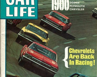 1966 neue Autos im Vintage Car Life-Magazin Ford Merkur Lincoln Plymouth Chrysler AMC Dodge
