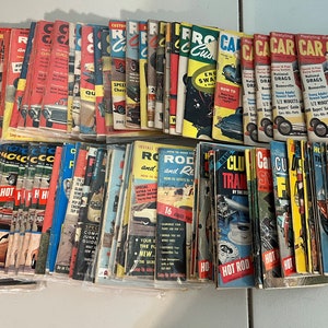 George Barris persönliche Zeitschriftensammlung - 5 &quot;x 8&quot; Autozeitschriften, 1950er 1960er Jahre. Hot Rods, Sonderanfertigungen. Echtheitszertifikat liegt bei.