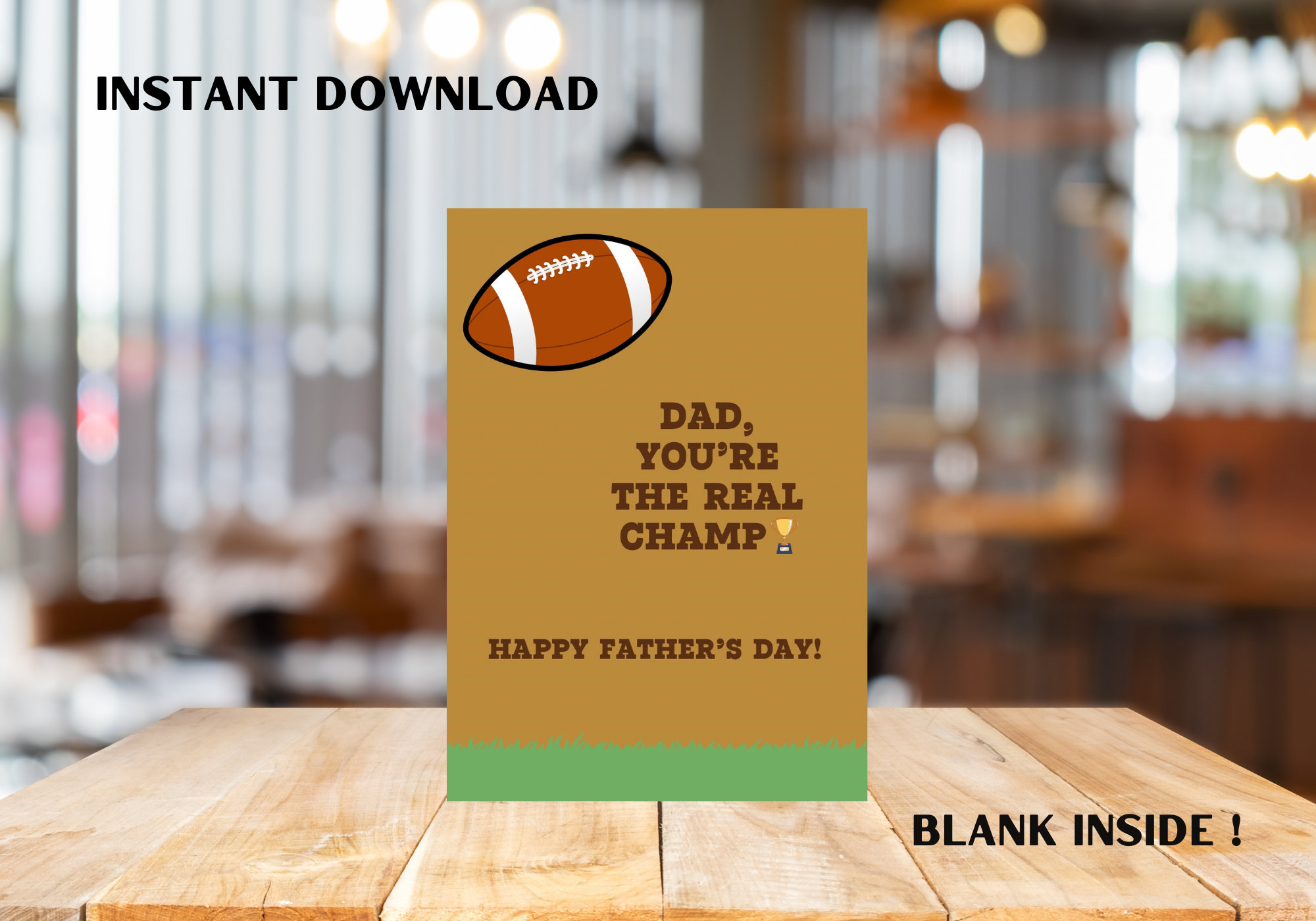 PRINTABLE Father’s Day Card | Card for Dad | Digital Download Father’s ...
