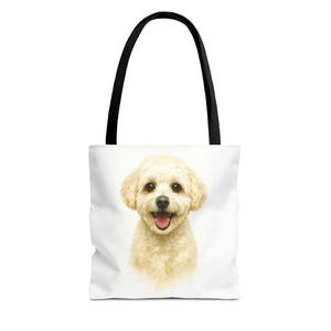 Dog Lover Tote Bag, Cute Pet Carrier, Eco-Friendly Shopping Bag, Gift for Dog Moms, Personalized Animal Tote